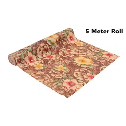 Dakshya Industries Brown Floral Printed Shelf Liner image 4