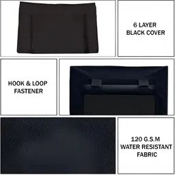 Urban Choice Black 6-Layers Collapsible Shoe Rack image 3