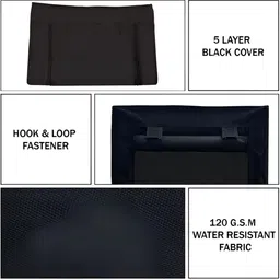 Urban Choice Black 5-Layers Collapsible Shoe Rack image 5