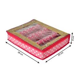 Kuber Industries Set Of 2 Pink Printed Jewellery Organizer image 5