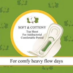 morecare PureCotton Maxi Heavy Flow Pad Size XXXL (80 Pads) Sanitary Pad image 3