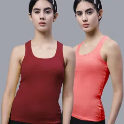 FBAR Pack Of 2 Scoop Neck Bio Wash Cotton Tank Top image 1