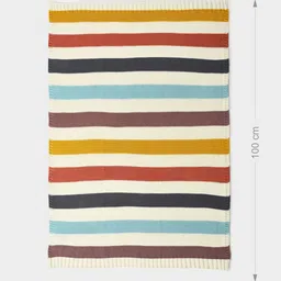 MiArcus Kids Multicolor Striped AC Room Blanket image 2