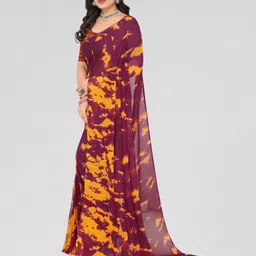 housofcommon Floral Print Daily Wear Georgette Saree image 4