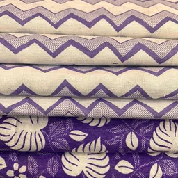 zehra Unstitched Khadi Cotton Multi-purpose Fabric Floral Print image 4