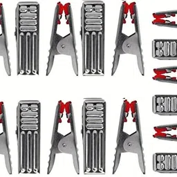 18 PCs Clips Cloth Pegs Clothes Clip Cloths Drying Pins Pegs Hanger Cloth Clips Stainless Steel Cloth Clips-image-46