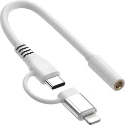 pericat White Lightning and Type C to 35mm Headphone Jack Adapter for iPhone and Android Phone Converter-picture-26