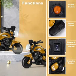 vihu Outdoor_Ninja Ev Bike Battery Operated Musical Toy image 3