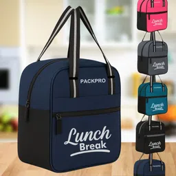 packpro Genuine Lunch & Tiffin Bag Office Tiffin men Bags Travel Picnic Lunch Bag image 4