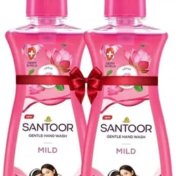 santoor Mild Hand Wash Soft &Germ -Free .(400ML). Hand Wash image 2