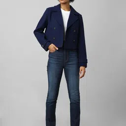 only Women Solid Double Breasted Casual Blazer image 5