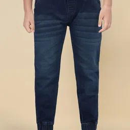 Allen Solly Junior Boys Mid-Rise Jogger Low Distress Jeans image 1