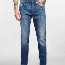 Jack & Jones Men Blue Skinny Fit Low-Rise Mildly Distressed Jeans image 1