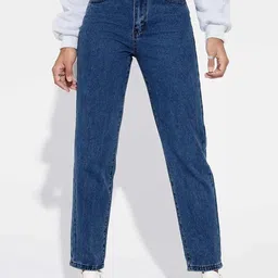 Kotty Women Blue Jean High-Rise Slash Knee Stretchable Jeans image 1