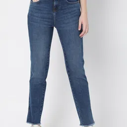 Vero Moda Women Blue High-Rise Stretchable Jeans image 1