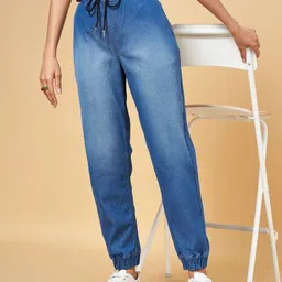 YU by Pantaloons Women Heavy Fade Jogger Jeans-image-79