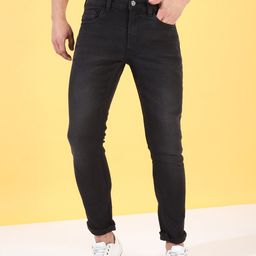 The Indian Garage Co Men Black Slim Fit Mid-Rise Clean Look Jeans-picture-29