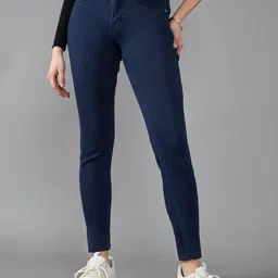 DOLCE CRUDO Women Skinny Fit Clean Look Mid Rise Stretchable Jeans-picture-28