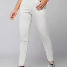 DOLCE CRUDO Women Skinny Fit Clean Look Mid Rise Stretchable Jeans-image-7