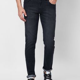 GIORDANO Men Mid-Rise Slim Fit Light Fade Stretchable Jeans-picture-39