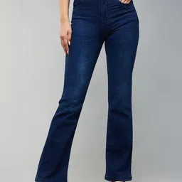 Miss Chase Women Wide Leg High-Rise Clean Look Stretchable Jeans-image-32