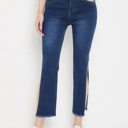Nifty Women Slim-Fit Slash Knee Mid-Rise Light Fade Stretchable Jeans-image-49