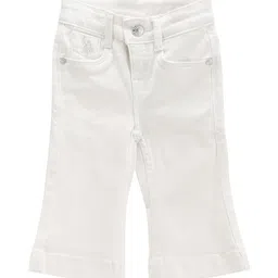 U.S. Polo Assn. Kids Girls Mildly Distress Flared Stretchable Jeans-picture-33