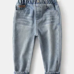 StyleCast Boys Blue Low Distress Stretchable Jeans-picture-20