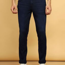 Wrangler Men Skanders Slim Fit Low-Rise Dark Shade Clean Look Stretchable Jeans-picture-42