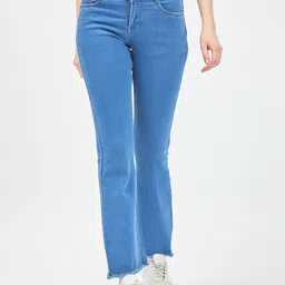 Novio Women Comfort Bootcut Low-Rise Stretchable Jeans-image-58