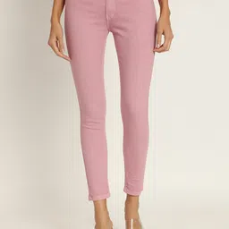 AngelFab Women Jean Skinny Fit High-Rise Clean Look Cotton Cropped Jeans-image-47