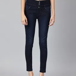 Xpose Women Blue Comfort Skinny Fit High-Rise Stretchable Jeans-picture-40