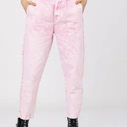 Tokyo Talkies Women Pink High-Rise Stretchable Jeans-image-99