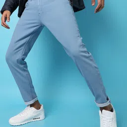 Campus Sutra Men Blue Smart Slim Fit Clean Look Cotton Jeans-picture-22