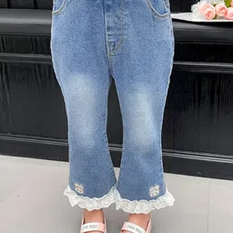 StyleCast x Revolte Girls Blue Relaxed Fit Heavy Fade Cuffed Hem Jeans-picture-53