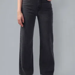 Flying Machine Women Wide Leg High-Rise Stretchable Jeans-image-73