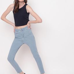Belliskey Women Blue Slim Fit High-Rise Jeans-picture-12