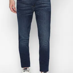 AMERICAN EAGLE OUTFITTERS Men Blue Low Distress Light Fade Jeans-picture-36