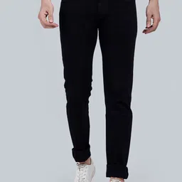 HJ HASASI Men Black Slim Fit Stretchable Jeans-image-27