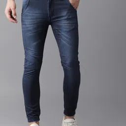 Campus Sutra Men Navy Blue Slim Fit Stretchable Jeans-picture-25