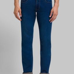 Parx Men Blue Tapered Fit Clean Look Jeans-picture-3