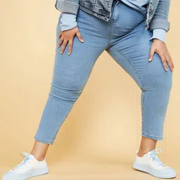 max Women Plus Size Blue Slim Fit Jeans-picture-23