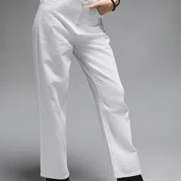 High Star Women Straight Fit High-Rise Clean Look Cotton Jeans-picture-29