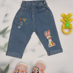 V-Mart Unisex Denim Mid-Rise Kids Slim Fit Low Distress Jeans-picture-58