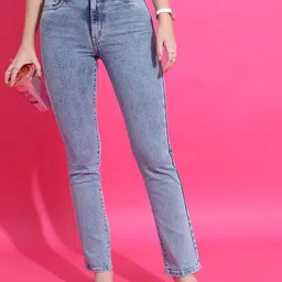 Tokyo Talkies Women Straight Fit Clean Look Stretchable Jeans-image-18