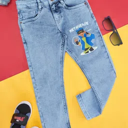 Pantaloons Junior Boys Highly Distressed Heavy Fade Cotton Jeans-picture-5