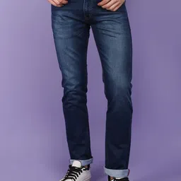 V-Mart Men Mid-Rise Slim Fit Heavy Fade Cotton Jeans-picture-43