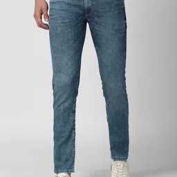 Peter England Casuals Men Blue Slim Fit Heavy Fade Jeans-picture-15