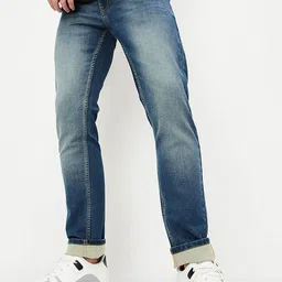 max Men Clean Look Heavy Fade Whiskers and Chevrons Stretchable Jeans-image-39