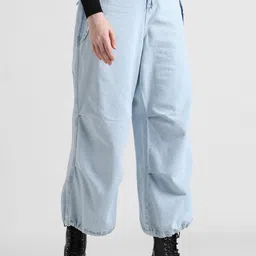 ONLY Women Slouchy Fit Heavy Fade Cropped Pure Cotton Jeans-picture-14